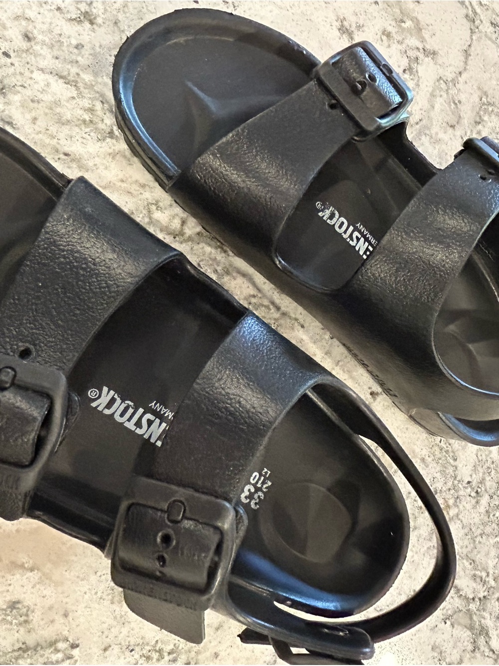 Black Birkenstock-kids EVA Sandals Size 33